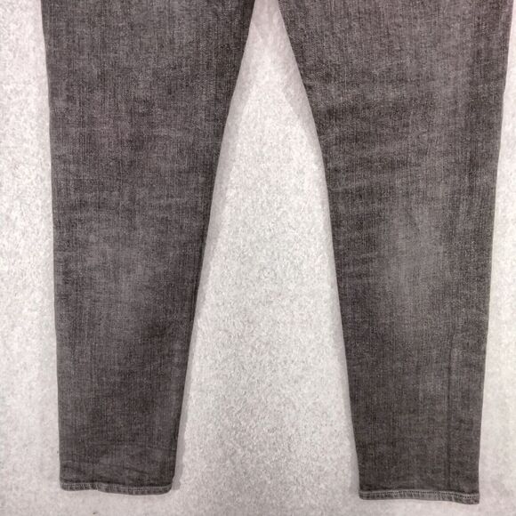 American Eagle Outfitters Men 29 x 29 Distressed Black Slim Straight Jeans Denim - Picture 9 of 11